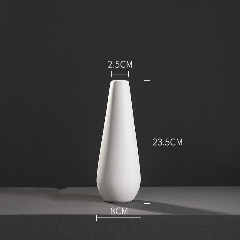 Fashion Simple White Ceramic Vase - Pacisia