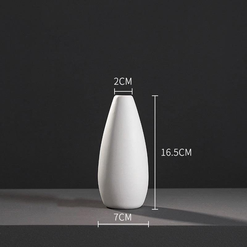 Fashion Simple White Ceramic Vase - Pacisia