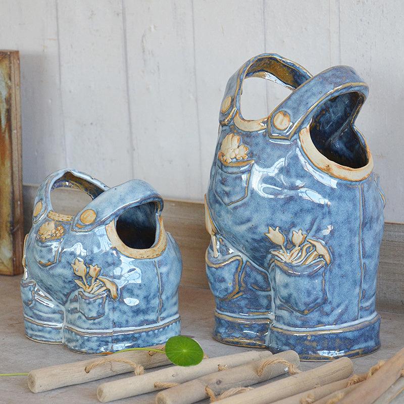 Faux Jeans Ceramic Vase Decorative Ornaments - Pacisia