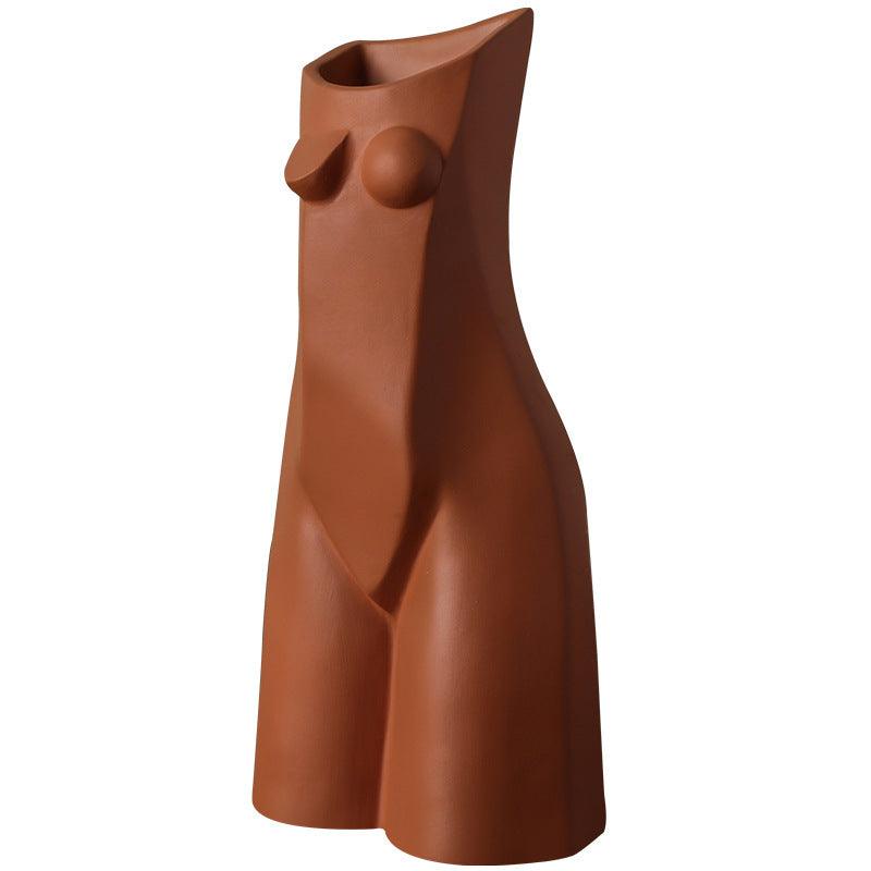 Female Body Geometry Vase Decoration - Pacisia