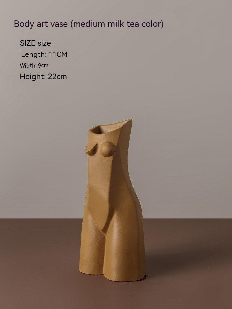 Female Body Geometry Vase Decoration - Pacisia