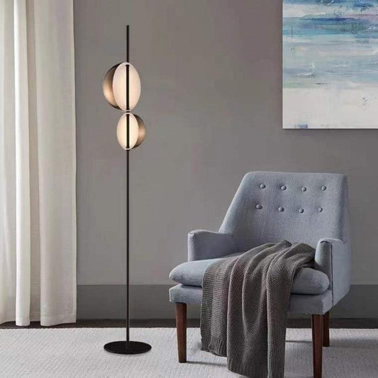 Floor Lamp Living Room Gold Bedroom Double Head Upright - Pacisia