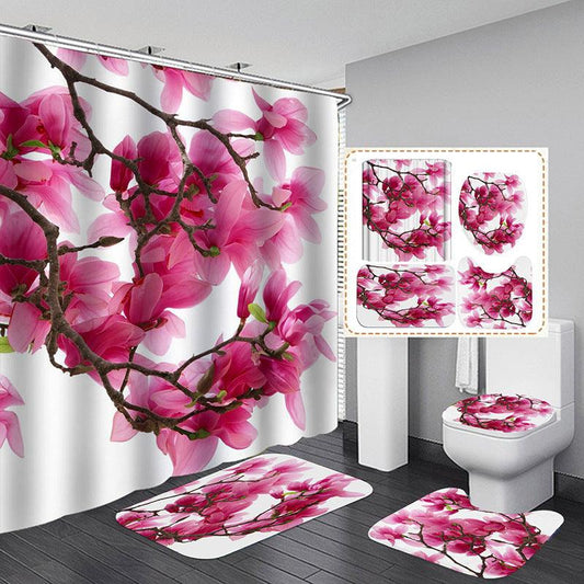 Floral Printing Series Polyester Shower Curtain - Pacisia