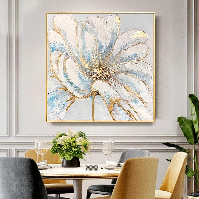 Floral Spray Oil Painting - Modern Canvas Art for Home Decor - Pacisia
