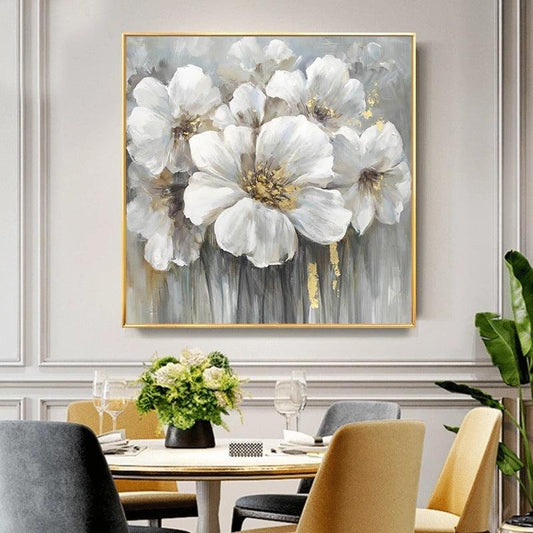 Floral Spray Oil Painting - Modern Canvas Art for Home Decor - Pacisia