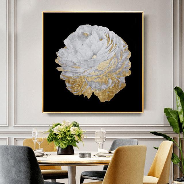 Floral Spray Oil Painting - Modern Canvas Art for Home Decor - Pacisia