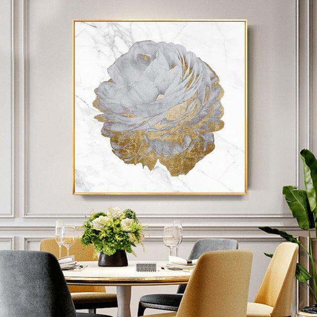 Floral Spray Oil Painting - Modern Canvas Art for Home Decor - Pacisia
