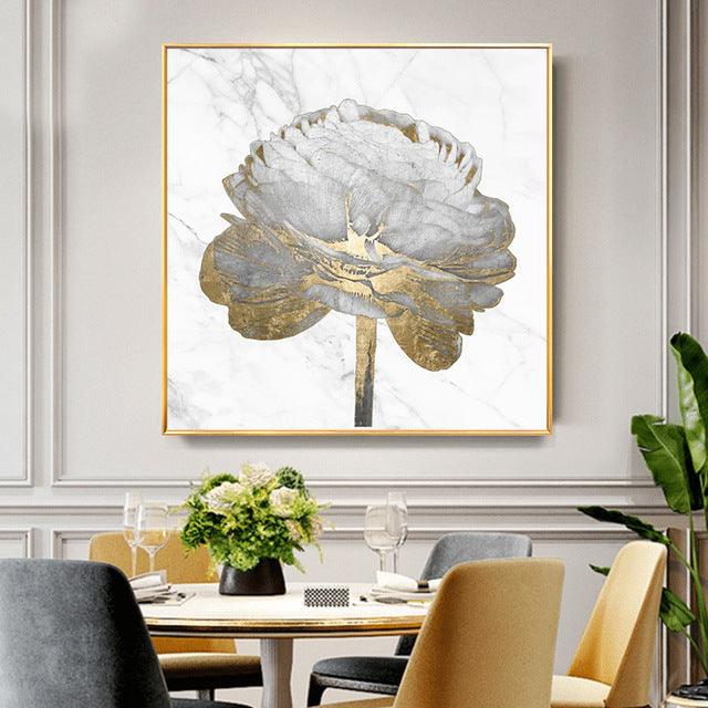 Floral Spray Oil Painting - Modern Canvas Art for Home Decor - Pacisia