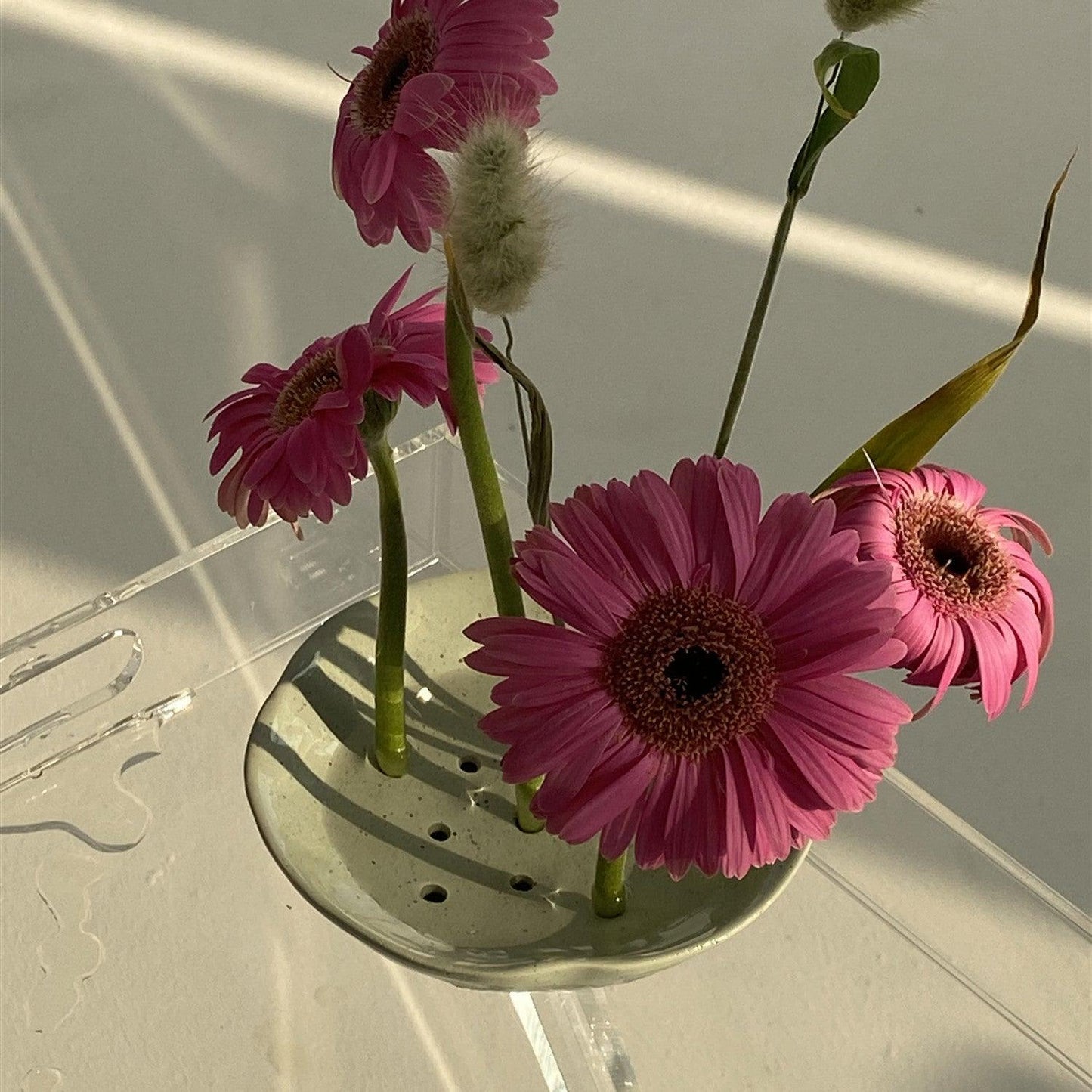 Floral Utensils Flower Arrangement Water Filter Bowl Ceramic Vase - Pacisia