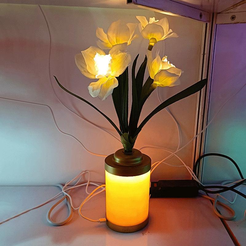 Flower Lamp Home Fashion Minimalist Creative USB Vase Light Home Decoration - Pacisia