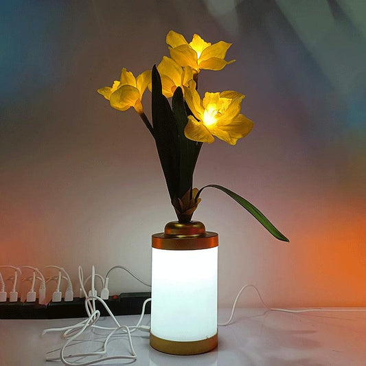 Flower Lamp Home Fashion Minimalist Creative USB Vase Light Home Decoration - Pacisia