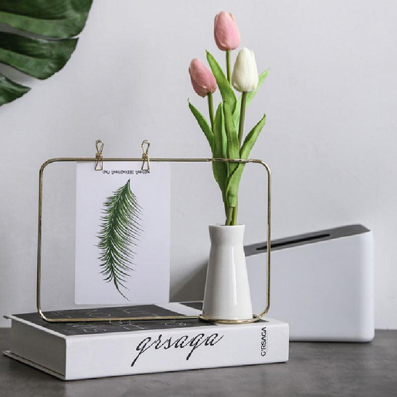 Flower vase note holder decoration - Pacisia