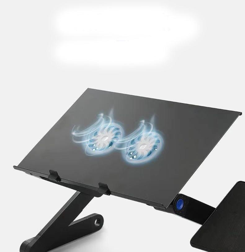 Folding Computer Desk Notebook Computer Stable With Double Fan - Pacisia