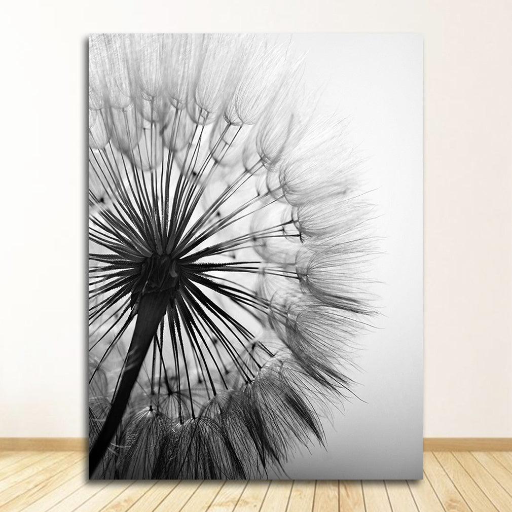 Frameless Abstract Dandelion Flower Canvas Painting - Elegant Living Room Decor - Pacisia