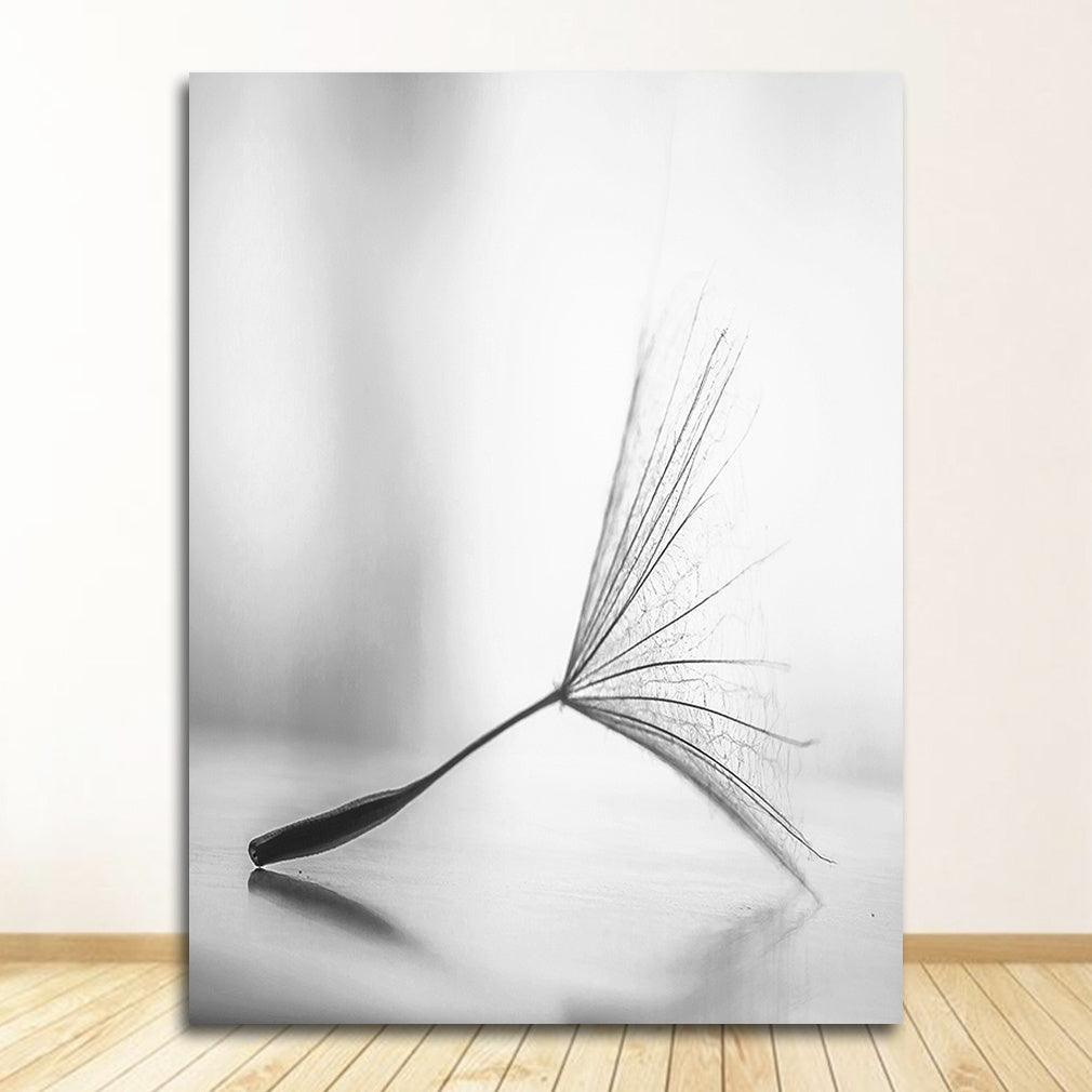 Frameless Abstract Dandelion Flower Canvas Painting - Elegant Living Room Decor - Pacisia