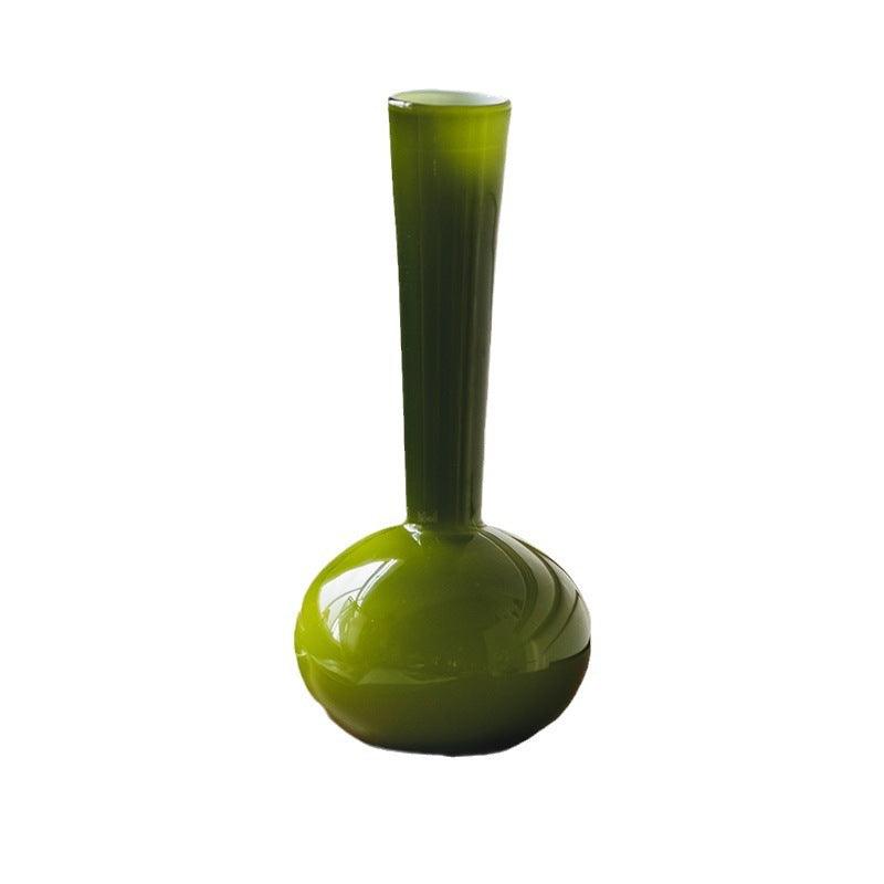 French Style Antique Glass Vase High Sense - Pacisia