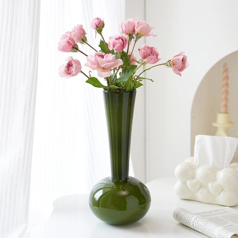 French Style Antique Glass Vase High Sense - Pacisia