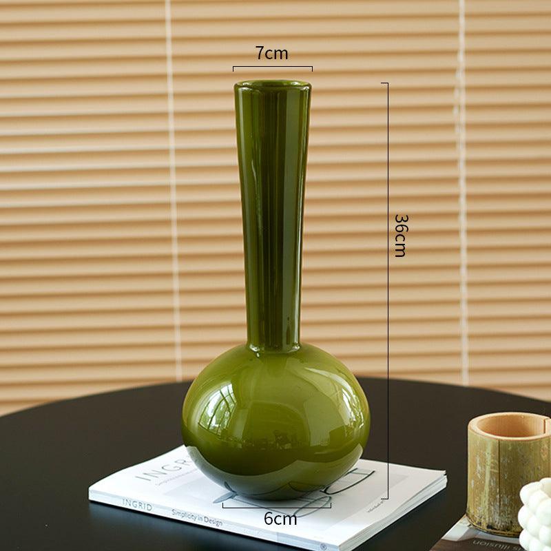 French Style Antique Glass Vase High Sense - Pacisia