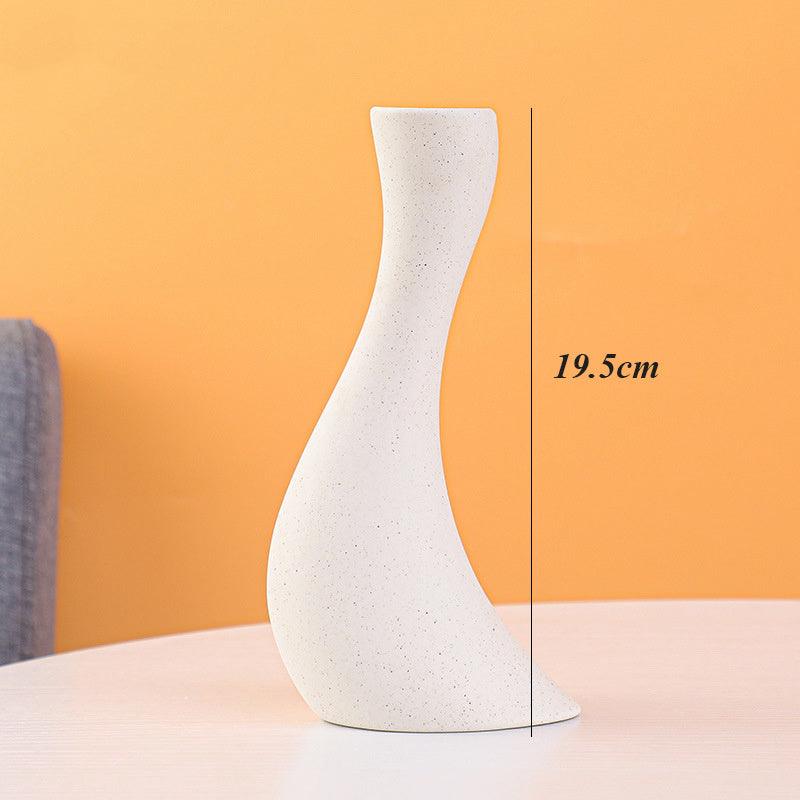 Frosted Ceramic Vase Ornament Creative Modern Simple - Pacisia