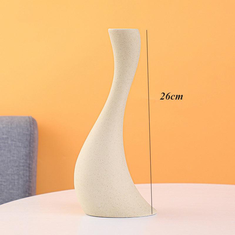 Frosted Ceramic Vase Ornament Creative Modern Simple - Pacisia