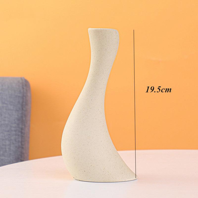 Frosted Ceramic Vase Ornament Creative Modern Simple - Pacisia