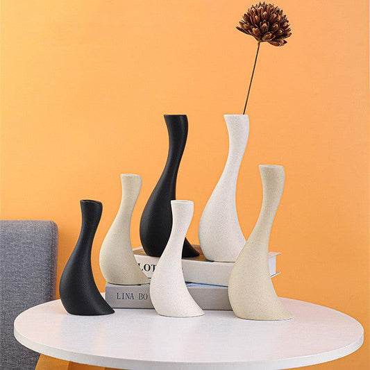 Frosted Ceramic Vase Ornament Creative Modern Simple - Pacisia