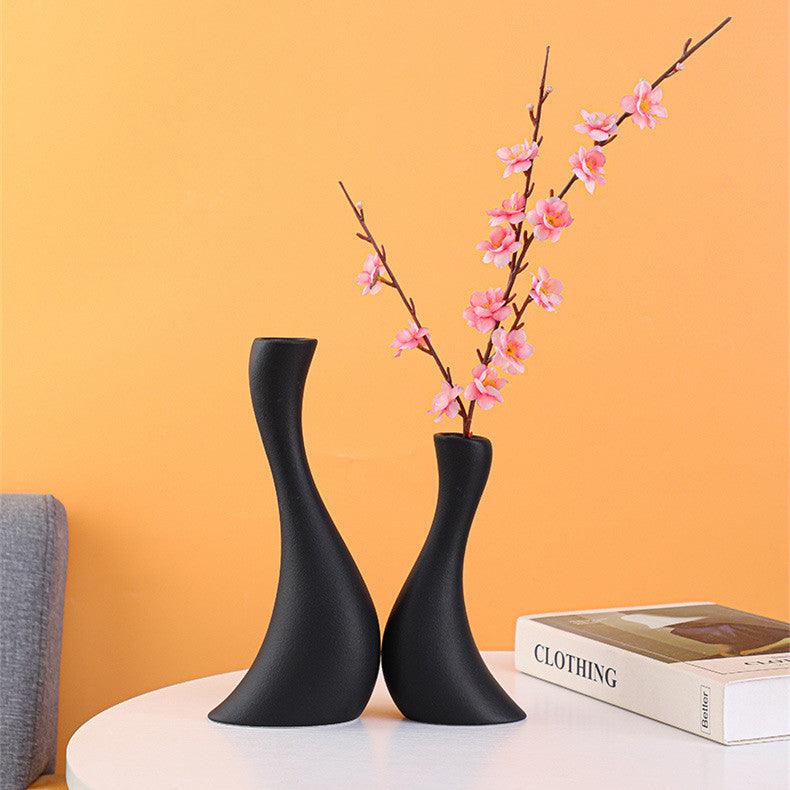 Frosted Ceramic Vase Ornament Creative Modern Simple - Pacisia