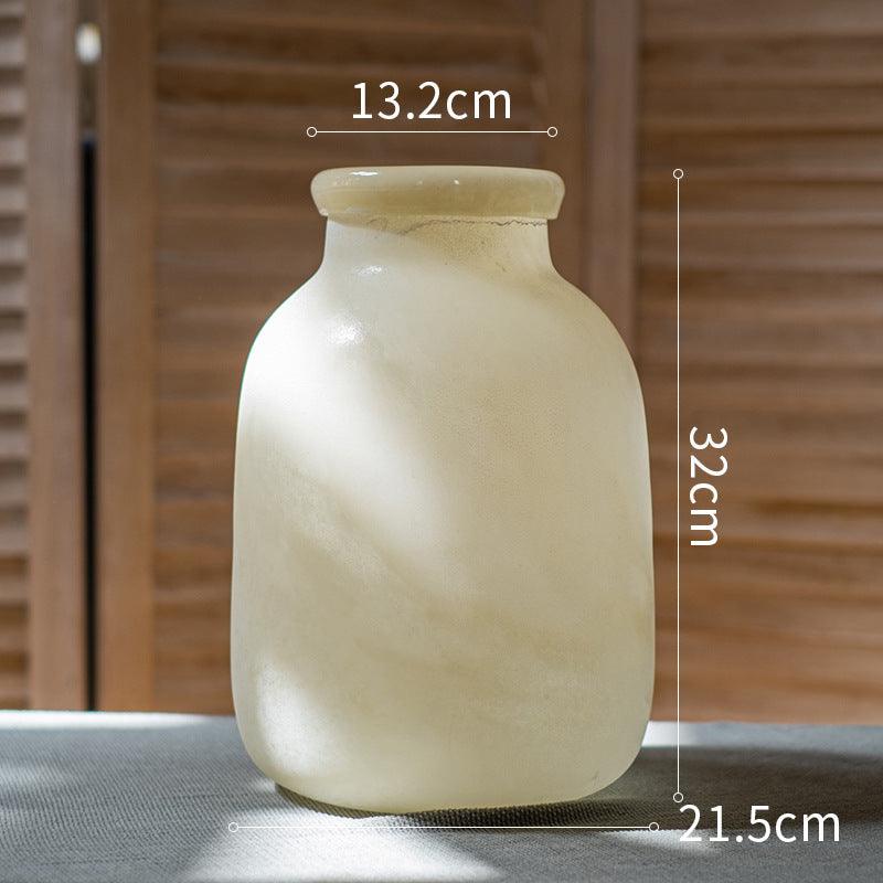 Frosted Matte Light Luxury Glass Large Vase - Pacisia