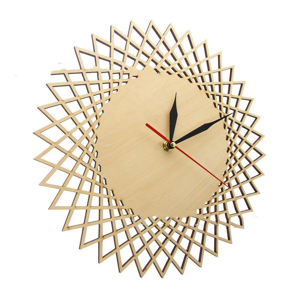 Geometric Abstract Graphic Wall Clock Modern Wall Decoration Wall Clock - Pacisia