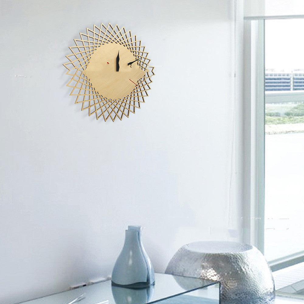 Geometric Abstract Graphic Wall Clock Modern Wall Decoration Wall Clock - Pacisia