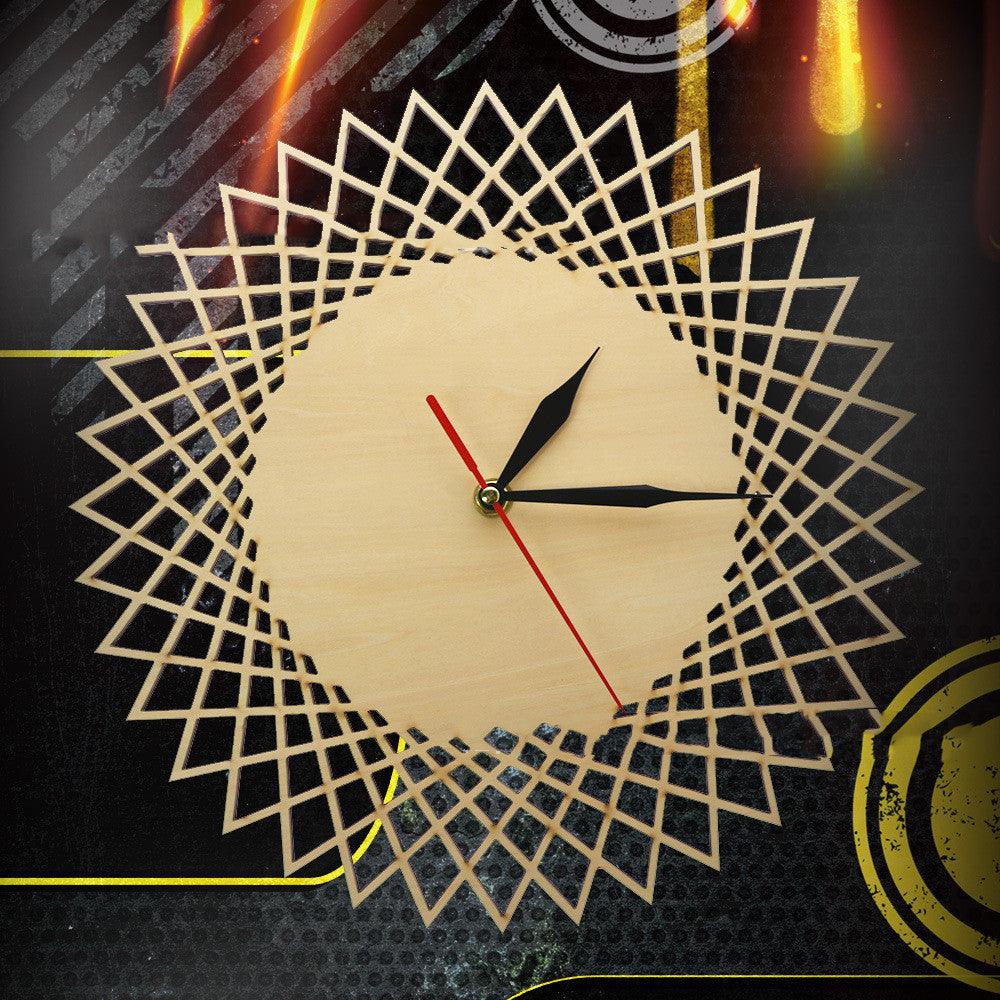 Geometric Abstract Graphic Wall Clock Modern Wall Decoration Wall Clock - Pacisia