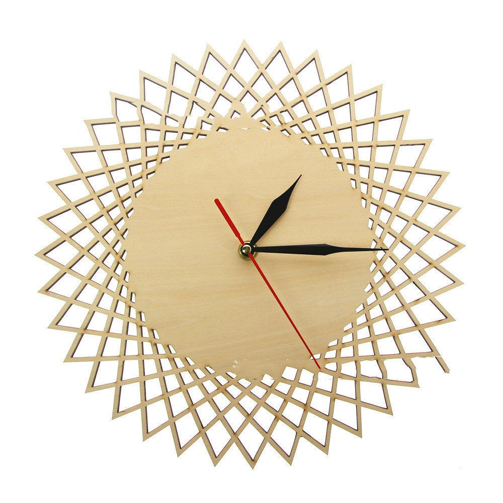 Geometric Abstract Graphic Wall Clock Modern Wall Decoration Wall Clock - Pacisia