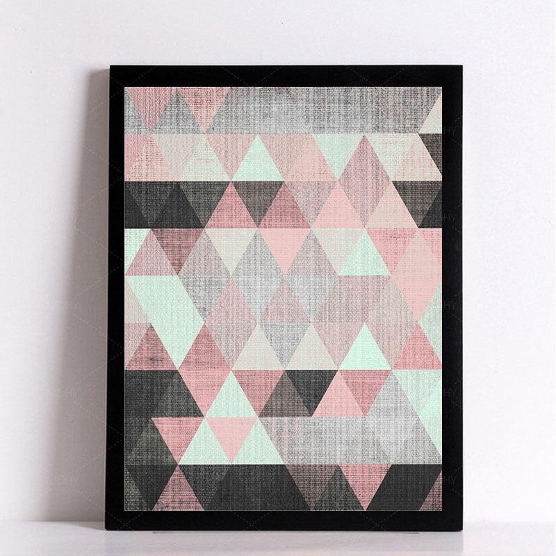 Geometric Canvas Wall Painting - Modern Abstract Art for Living Room Decor - Pacisia