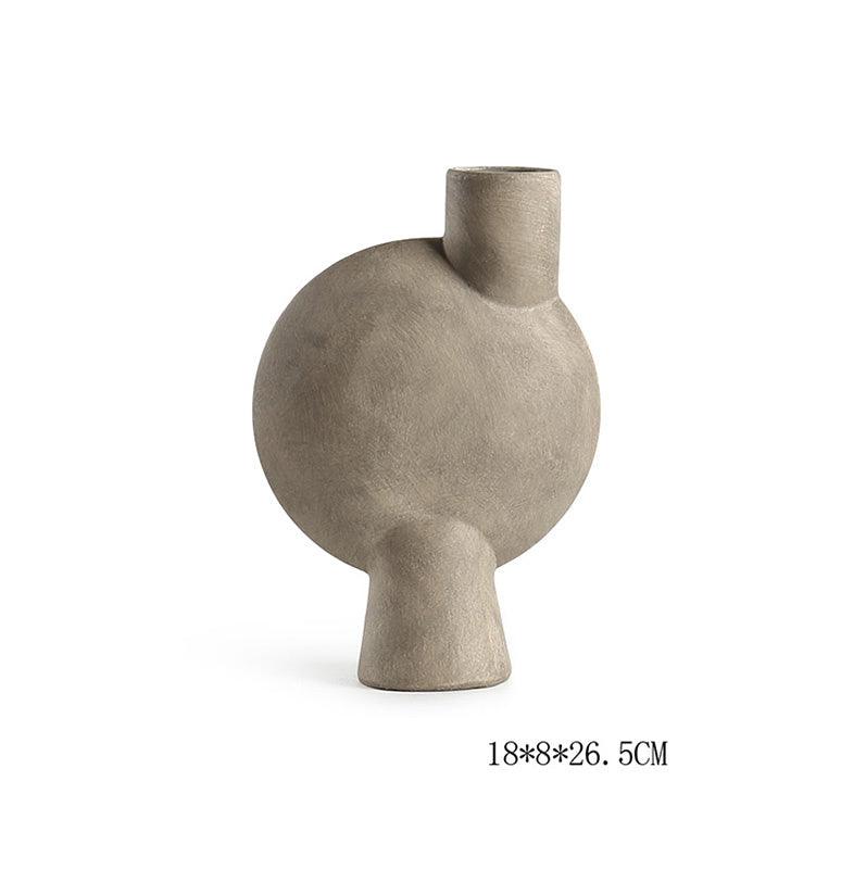 Geometric Ceramic Vase Shaped Combination Desktop Decoration Ornament - Pacisia