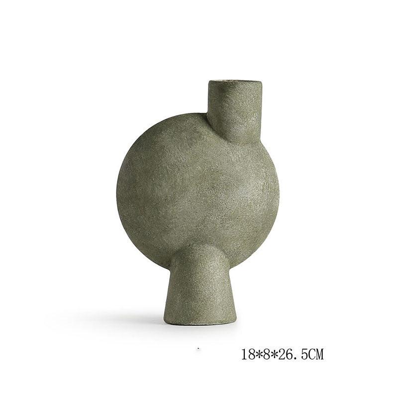 Geometric Ceramic Vase Shaped Combination Desktop Decoration Ornament - Pacisia