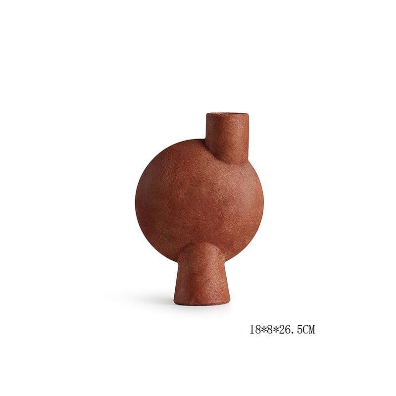 Geometric Ceramic Vase Shaped Combination Desktop Decoration Ornament - Pacisia