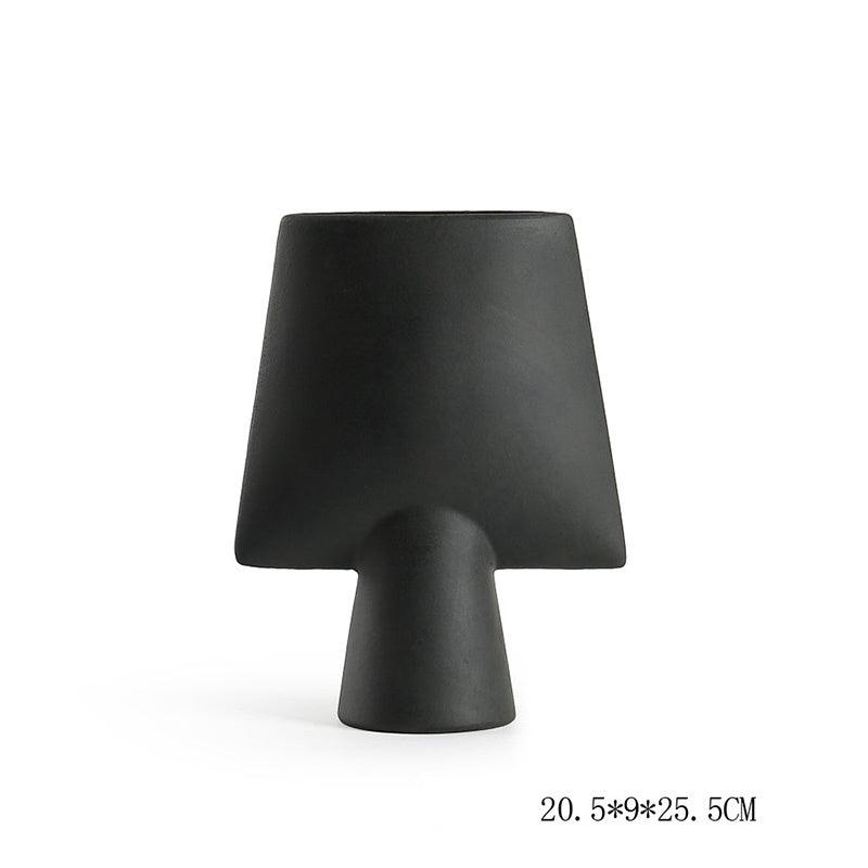Geometric Ceramic Vase Shaped Combination Desktop Decoration Ornament - Pacisia