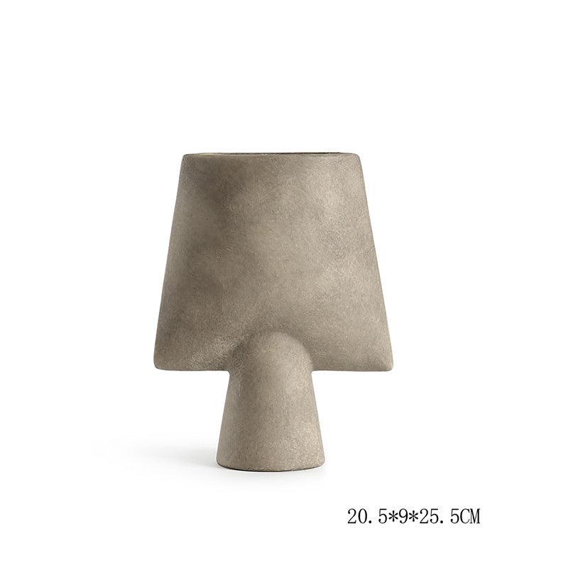 Geometric Ceramic Vase Shaped Combination Desktop Decoration Ornament - Pacisia