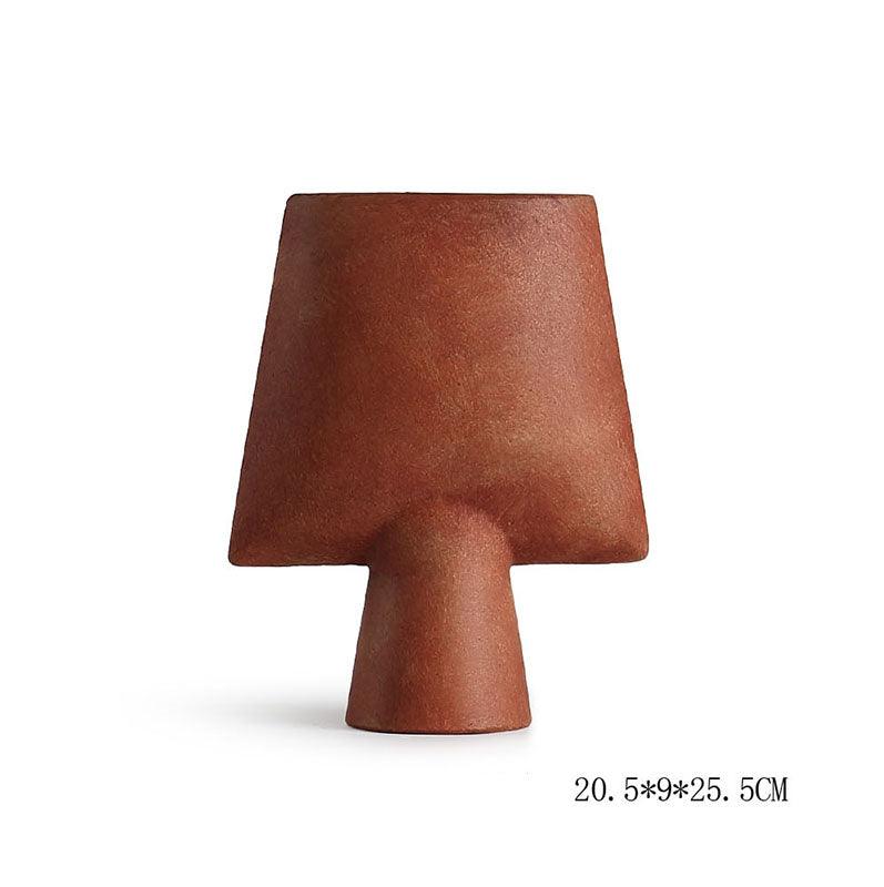 Geometric Ceramic Vase Shaped Combination Desktop Decoration Ornament - Pacisia