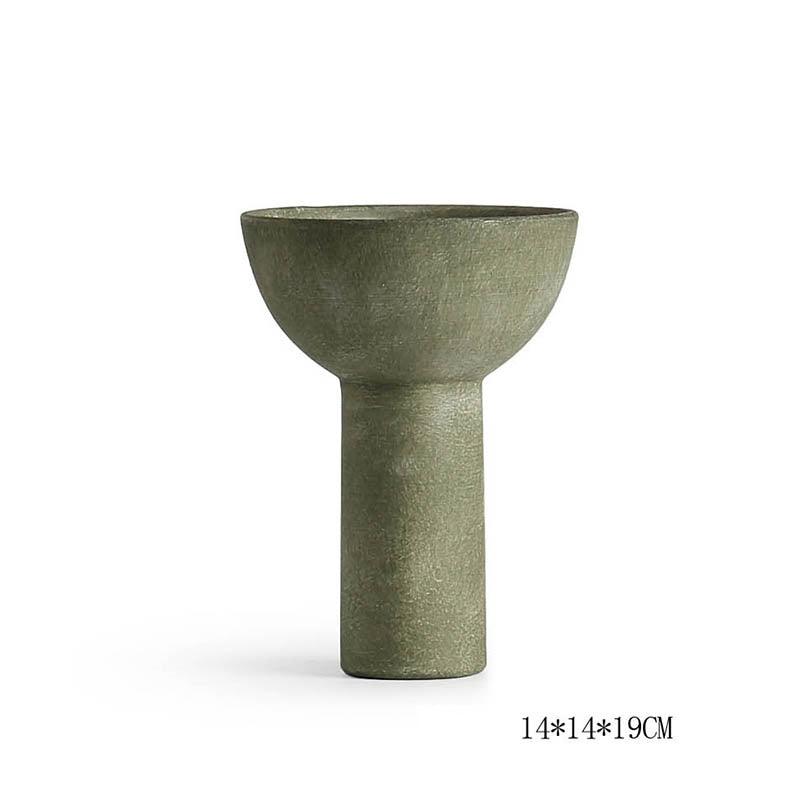 Geometric Ceramic Vase Shaped Combination Desktop Decoration Ornament - Pacisia