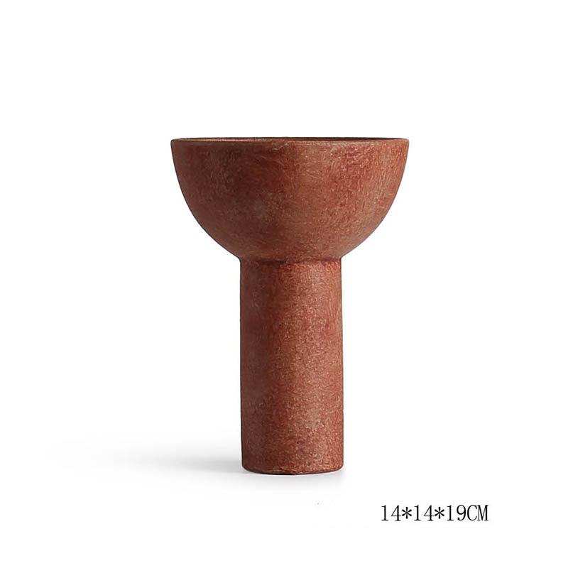 Geometric Ceramic Vase Shaped Combination Desktop Decoration Ornament - Pacisia
