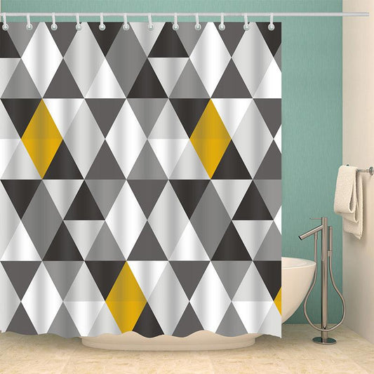 Geometric Digital Print Shower Curtain - Pacisia