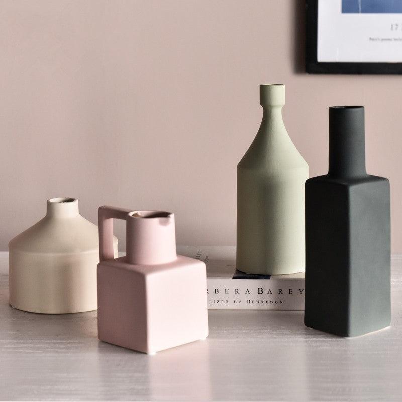 Geometric irregular Morandi vase - Pacisia