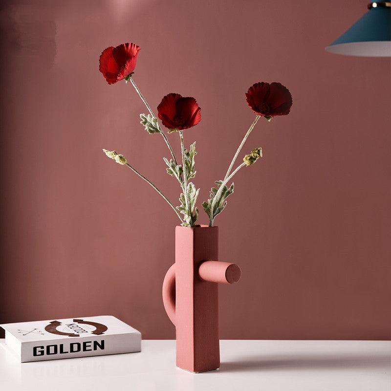 Geometric irregular Morandi vase - Pacisia