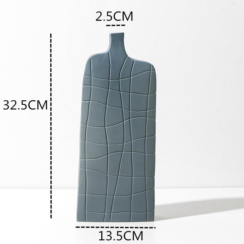 Geometric Irregular Vase Morandi Art Model Room Floral Ornament Decoration - Pacisia