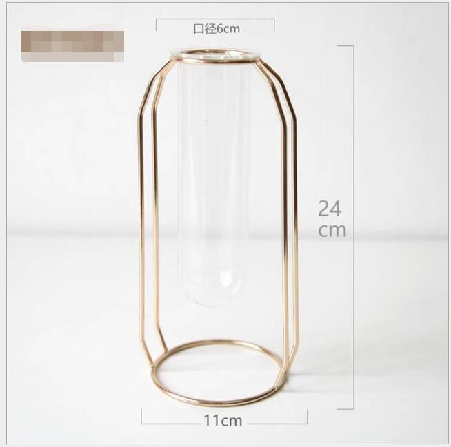 Geometric Rose Gold Vase - Pacisia