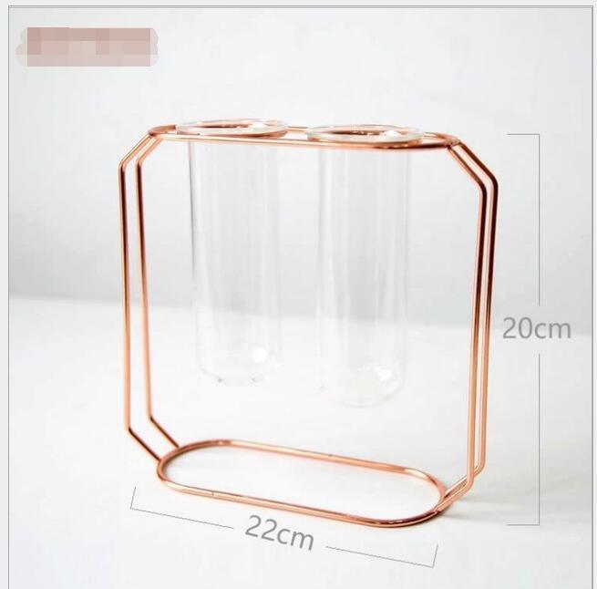 Geometric Rose Gold Vase - Pacisia