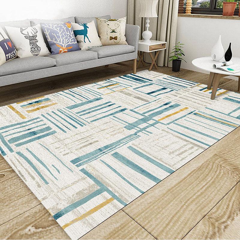 Geometric simple 3D printing living room carpet - Pacisia