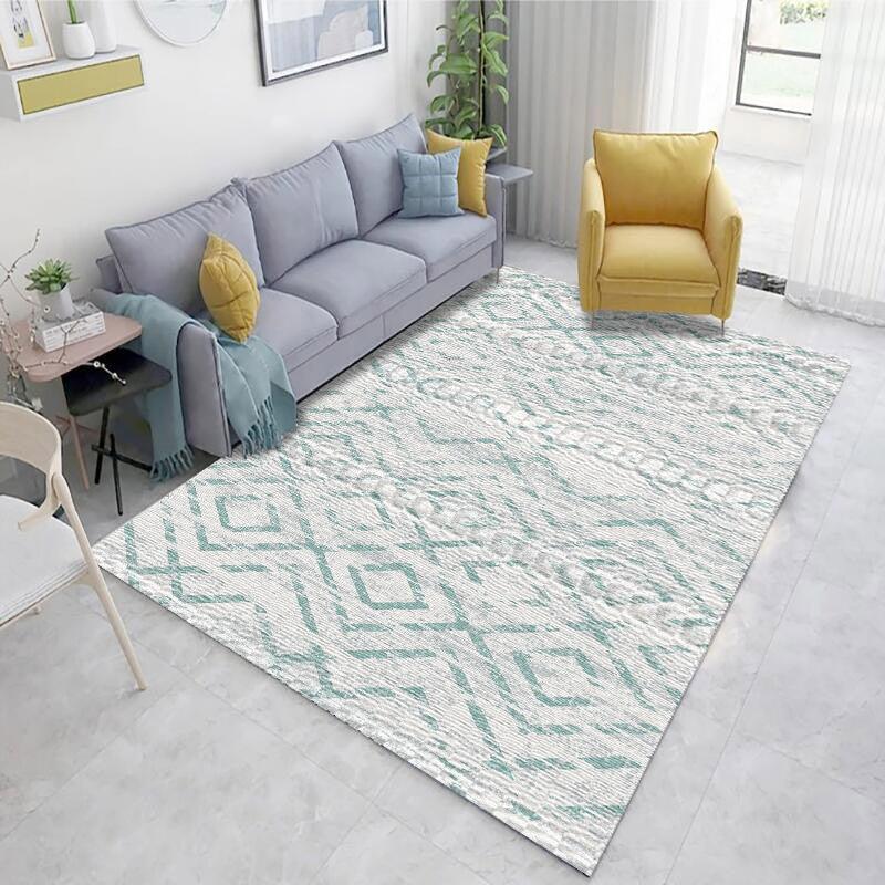 Geometric simple 3D printing living room carpet - Pacisia