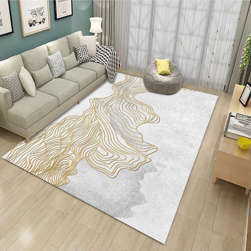 Geometric simple 3D printing living room carpet - Pacisia